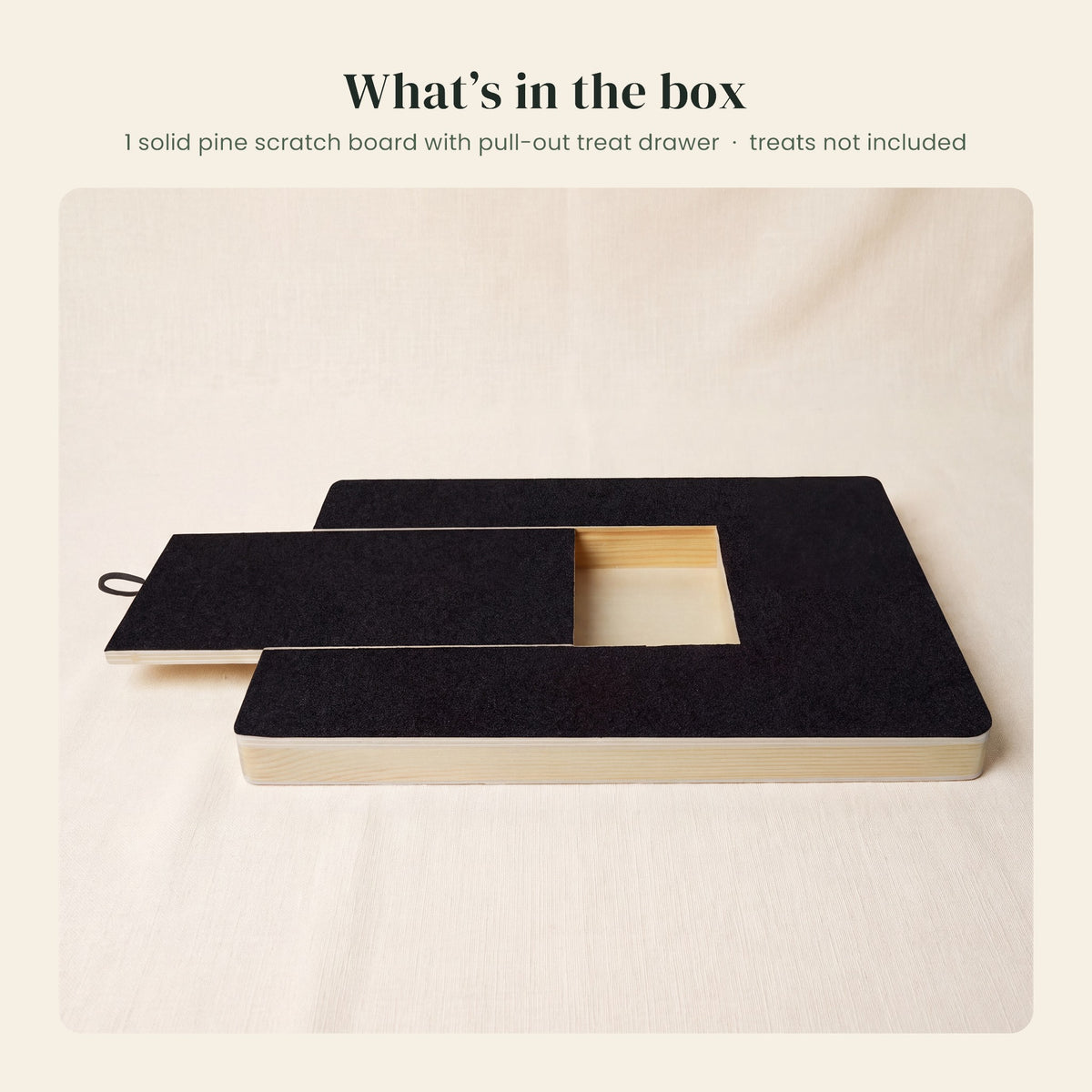 What is in the box: one Dig Board with pull-out treat drawer