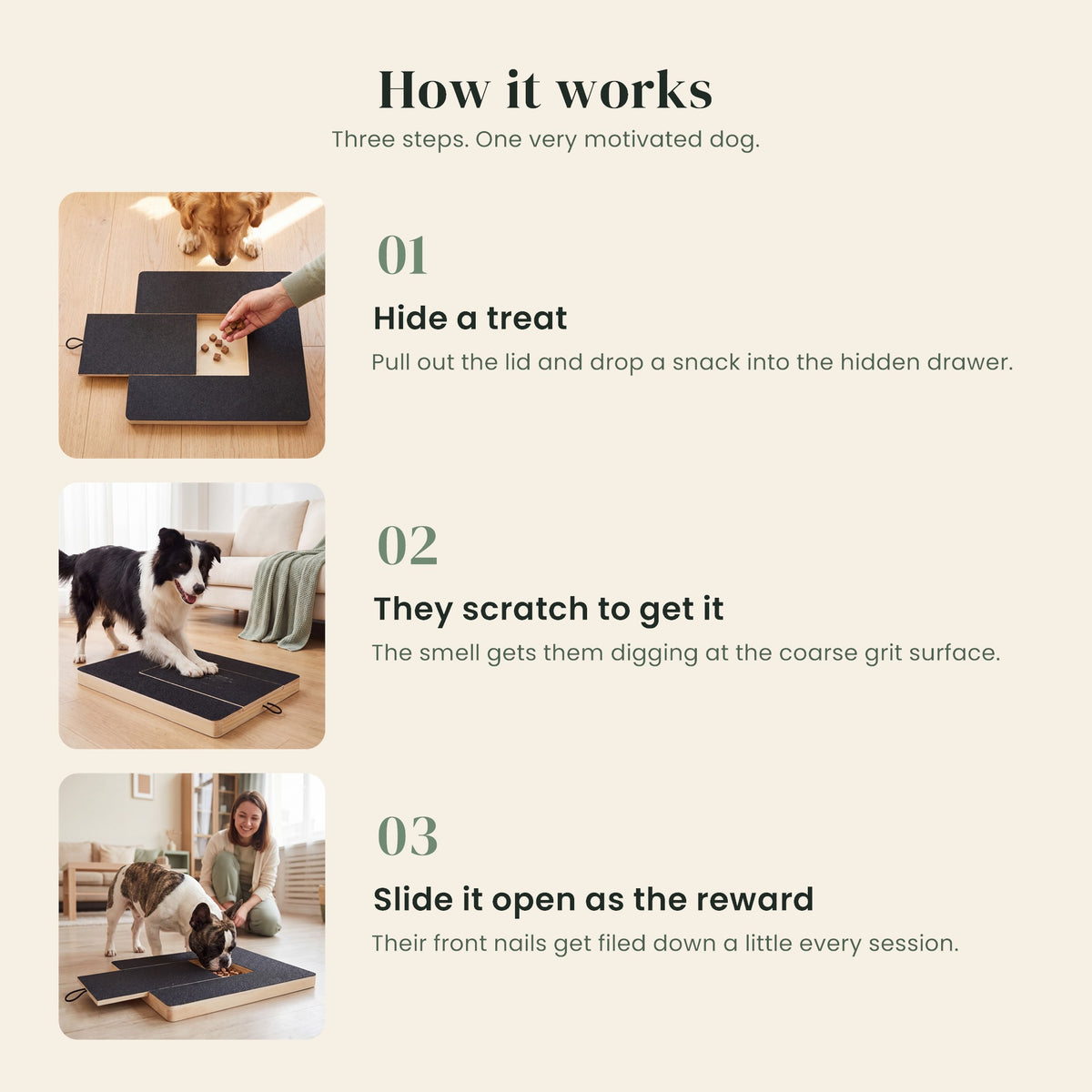 How the Dig Board works in three steps